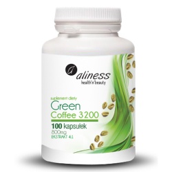Green Coffee 3200mg, zielona kawa, 100kapsułek